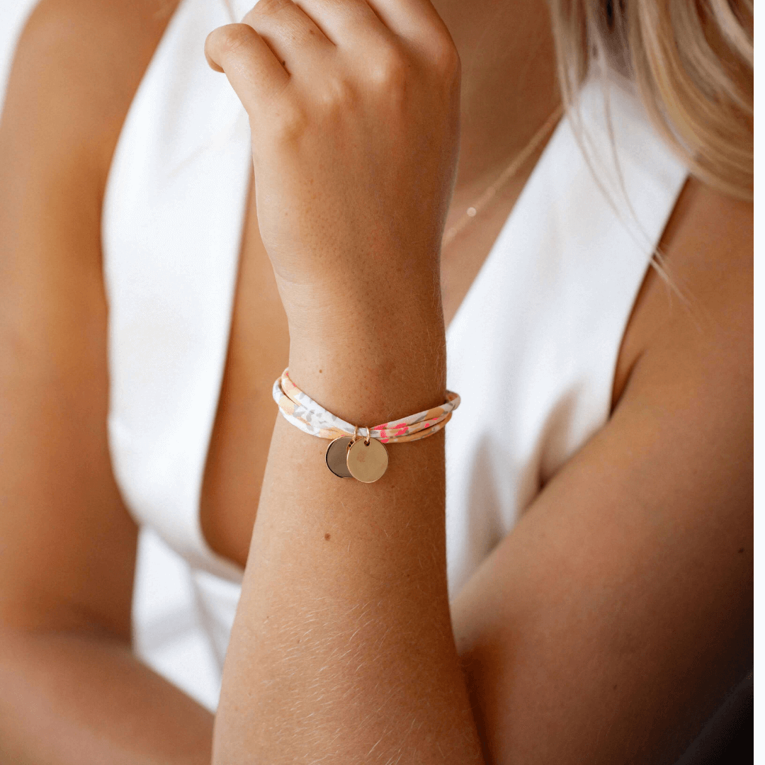 Personalized Liberty bracelet 3 turns First name