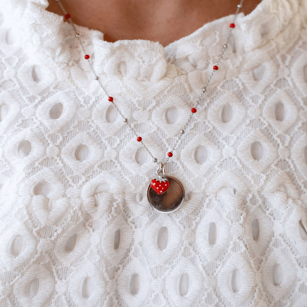 Personalized Strawberry Child Pendant