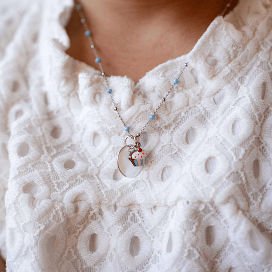 Collier personnalisé enfant Cupcake