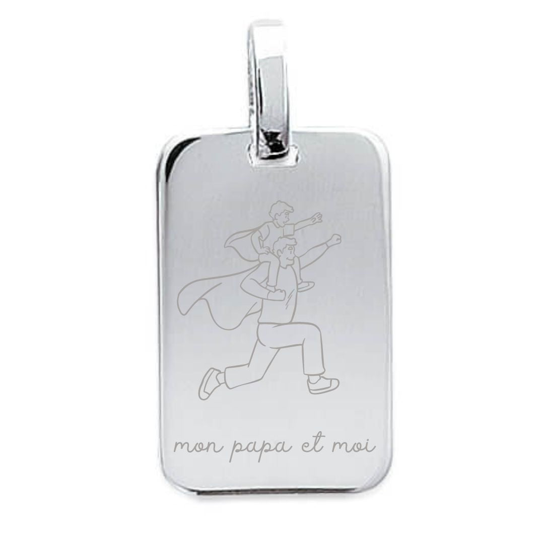Personalized Large Plaque Pendant