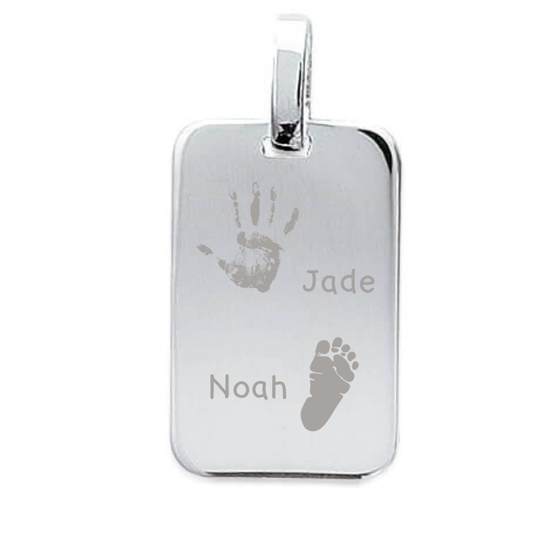 Personalized Large Plaque Pendant