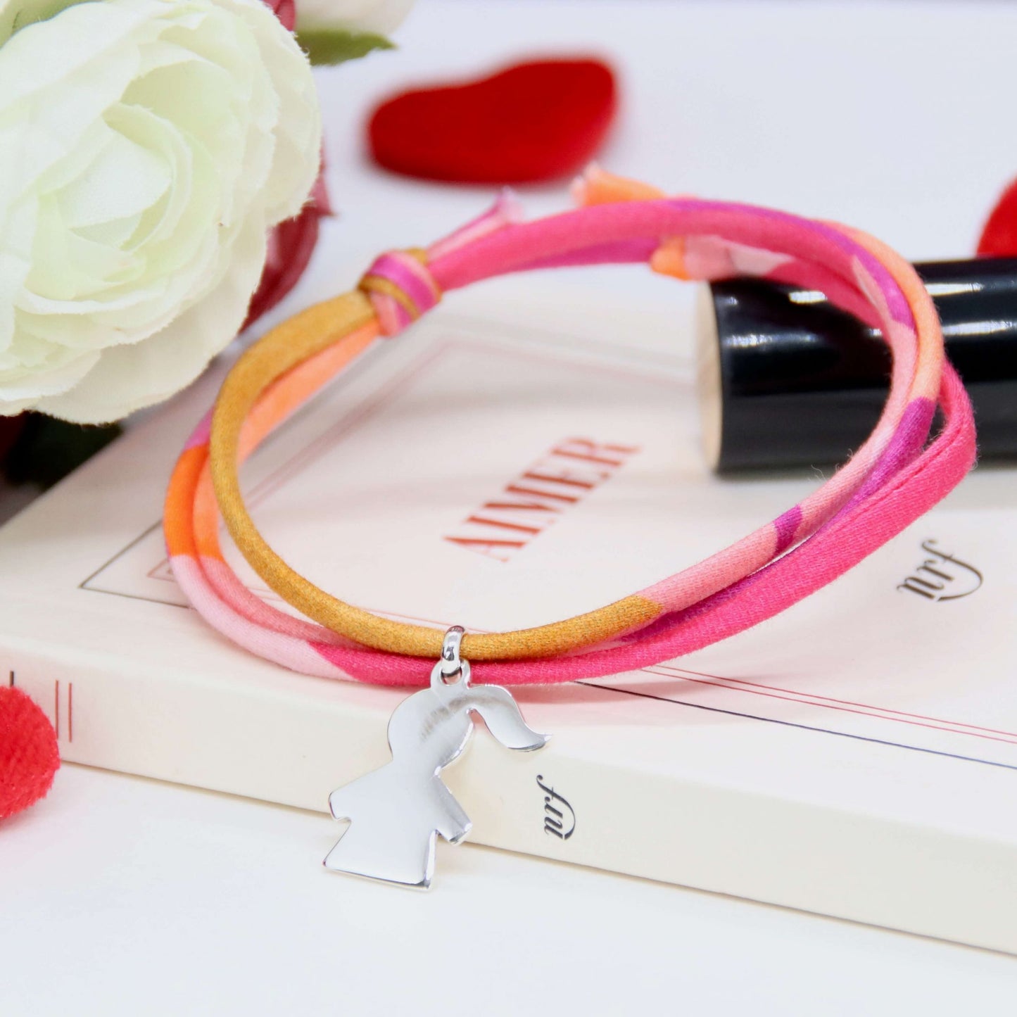 Bracelet Liberty personnalisé 3 tours et Fille