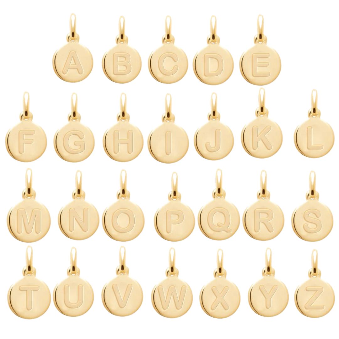 Collier personnalisé médaille et initiale martelée