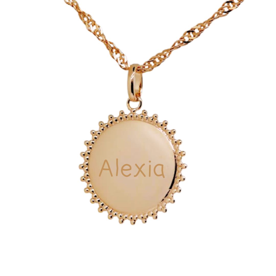 Julie personalized pendant