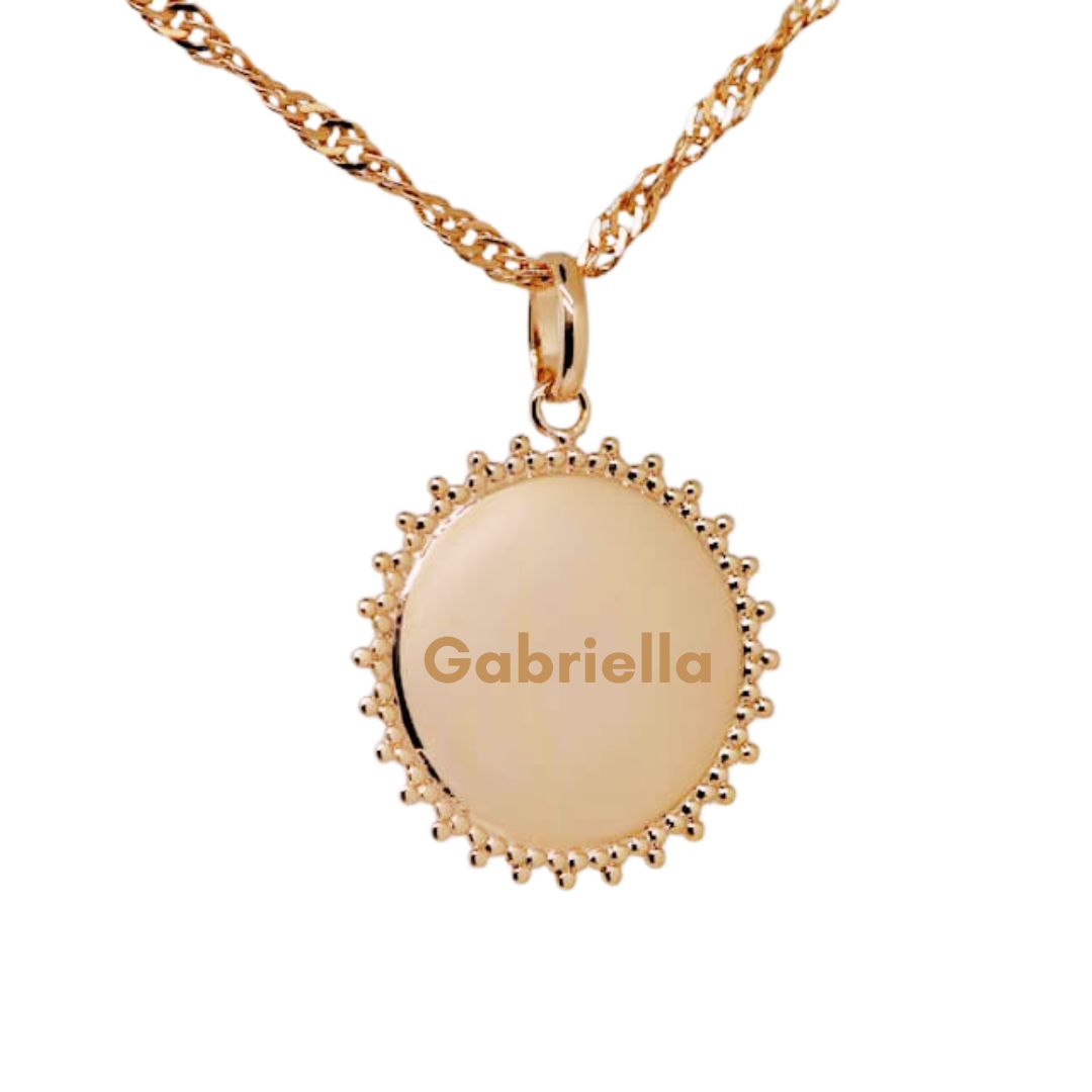 Julie personalized pendant