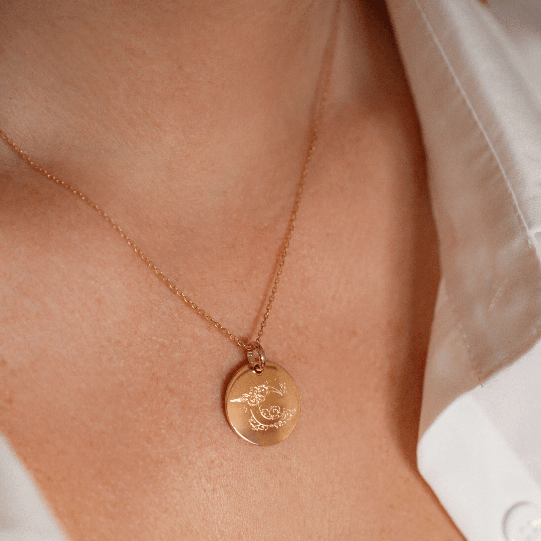 Personalized Round Domed Pendant