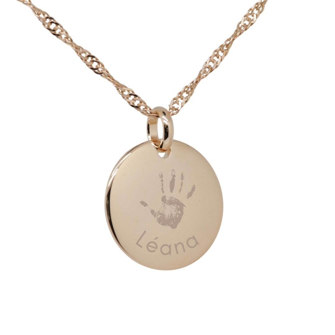 Personalized Round Domed Pendant
