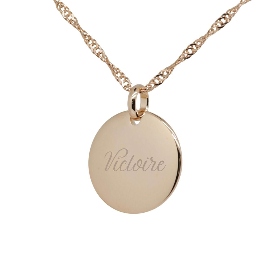 Personalized Round Domed Pendant