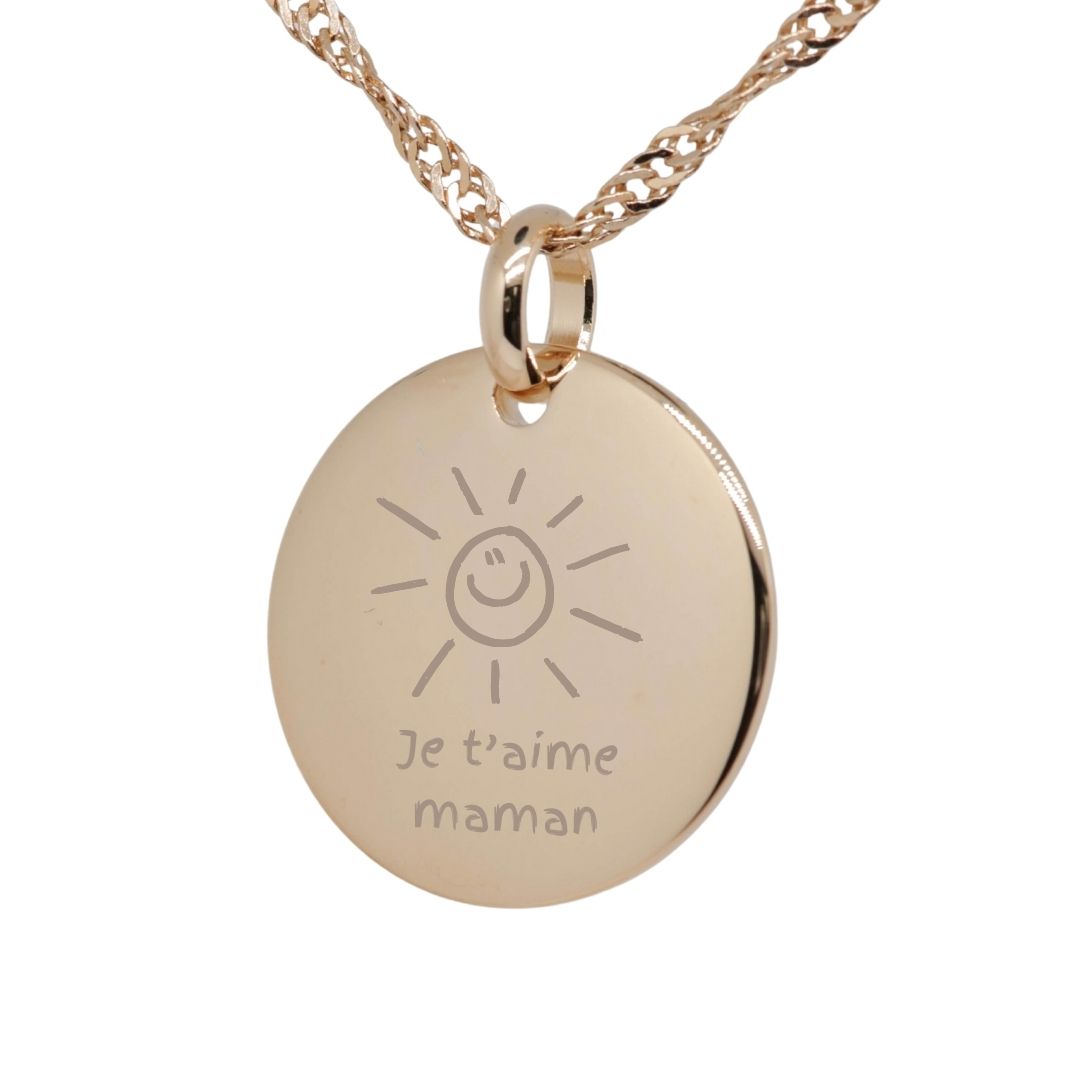 Personalized Round Domed Pendant