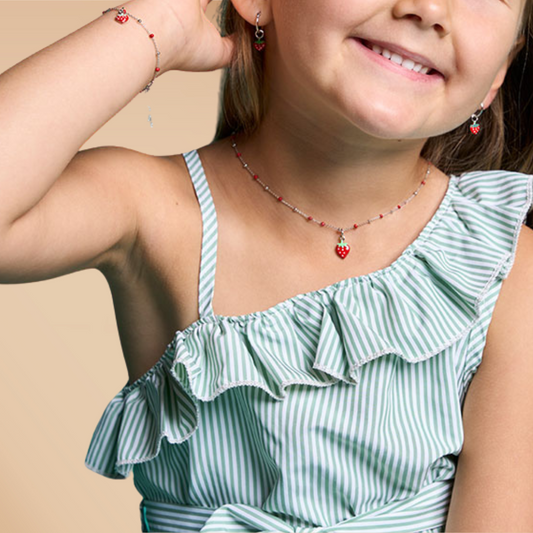 Collier personnalisé enfant Fraise
