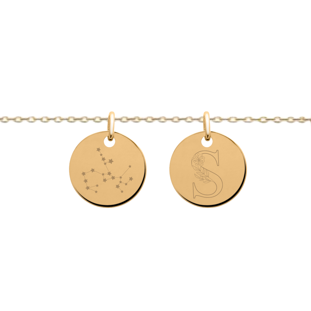 Pendentif personnalisé plusieurs médailles rondes