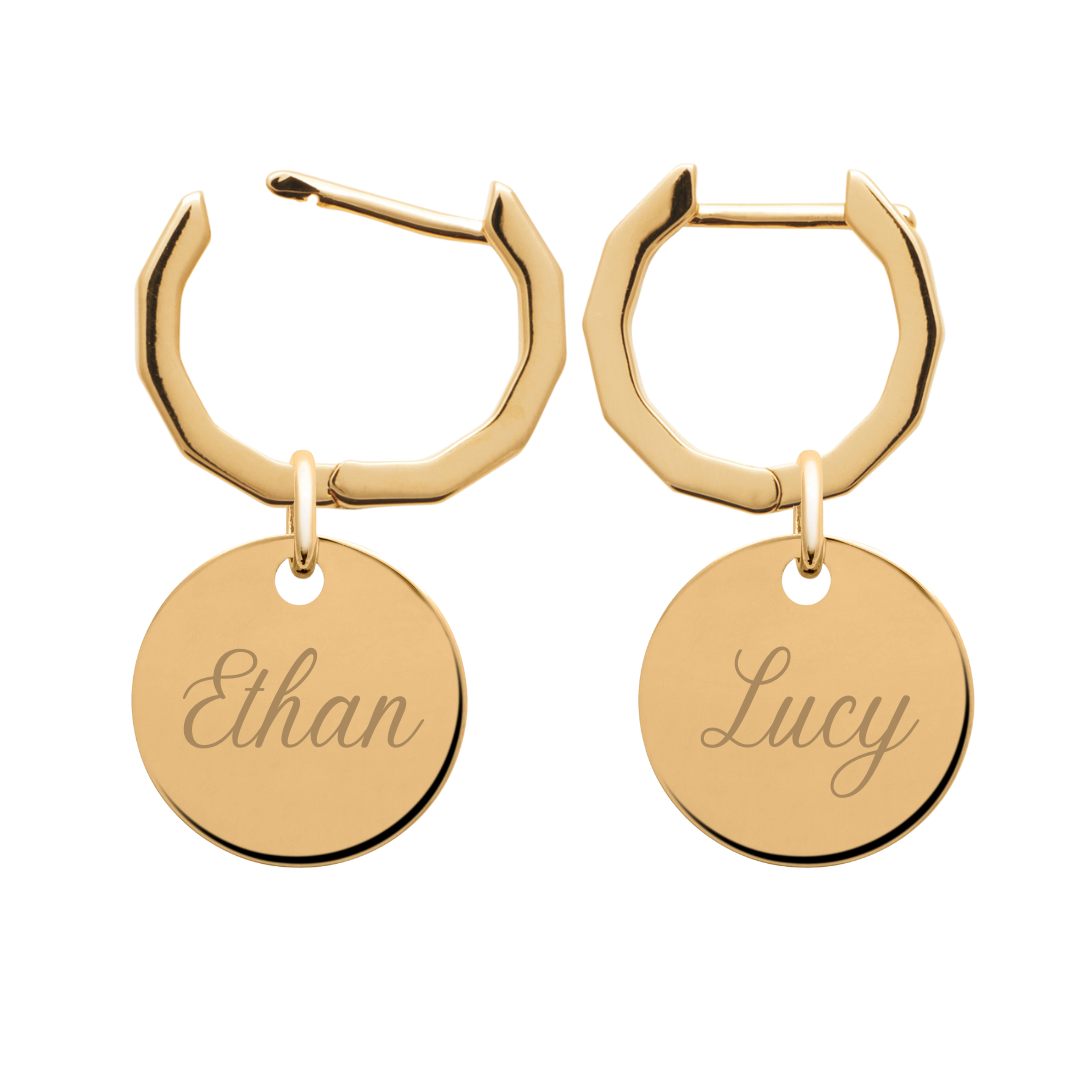Louise personalized earrings
