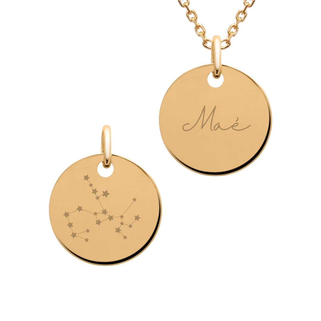 Personalized Pendant Flat Round 19 mm