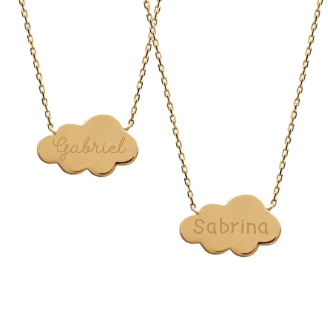 Collier enfant personnalisé Nuage