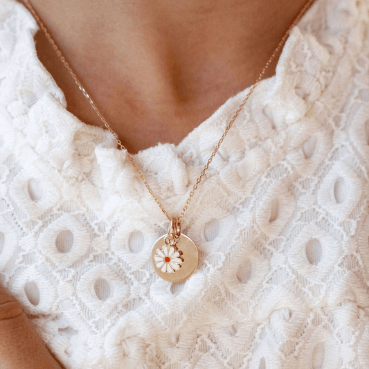 Pendentif enfant personnalisé Marguerite