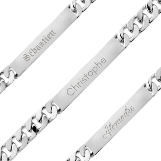 Personalized Figaro bracelet