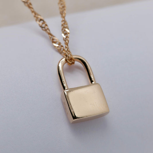 Personalized Padlock Pendant