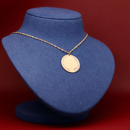 Pendentif personnalisé Grande Couronne de fleurs - Outlet