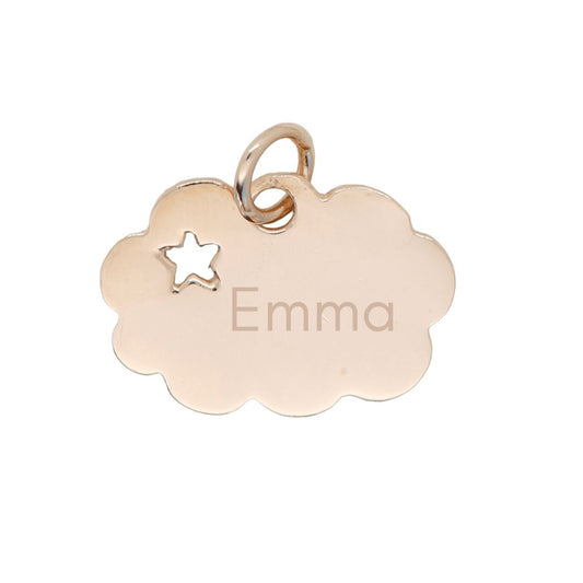 Personalized Cloud and Star Pendant