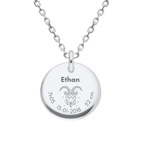 Personalized Round Domed Pendant