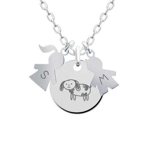 Charlotte personalized pendant